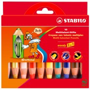 Stabilo Crayons de Couleur Woody (10) 