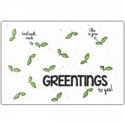 Bloom Your Message Bloeiwenskaart - Greentings Plantbare wenskaart met basilicumzaadjes