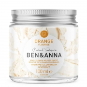 Ben&Anna Tandpasta - Orange - Met Fluor Plantaardige tandpasta met fluoride in een glazen verpakking